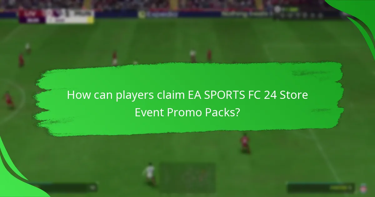 What contents can players expect in EA SPORTS FC 24 Store Event Promo Packs?