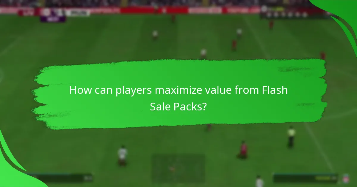 What contents can players expect in the EA SPORTS FC 24 Flash Sale Packs?