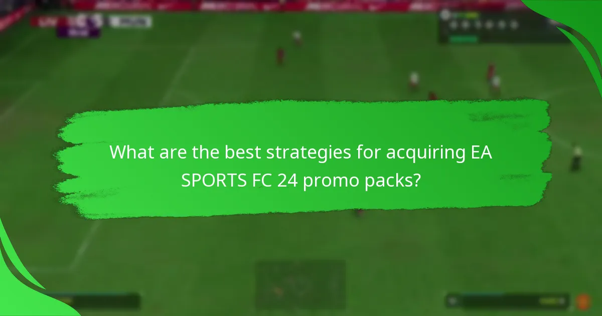 When are EA SPORTS FC 24 promo packs available?