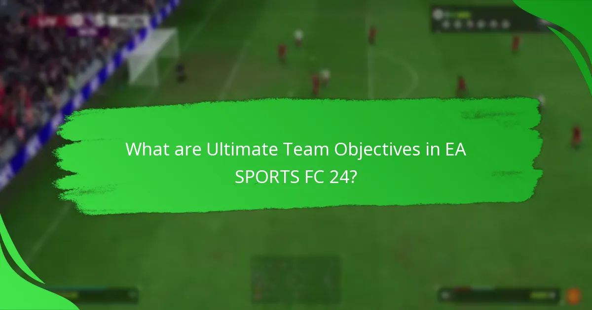 Which player items are associated with Ultimate Team Objectives?
