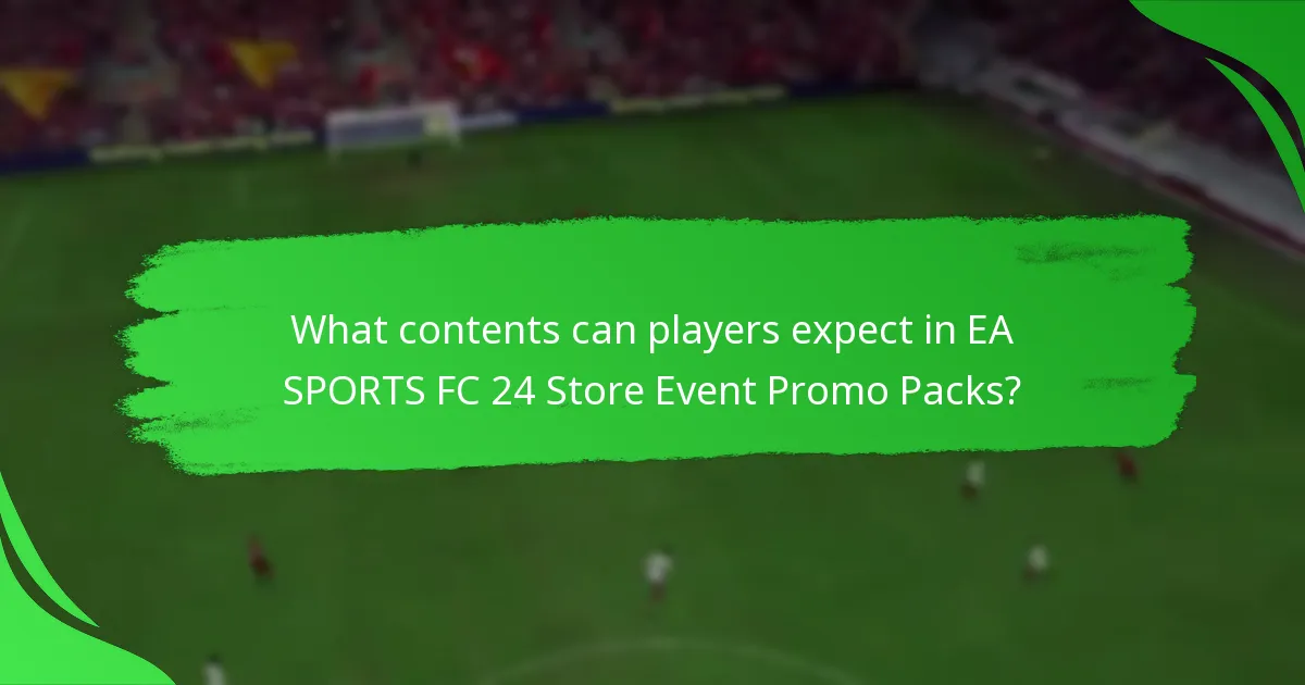What is the pricing structure for EA SPORTS FC 24 Store Event Promo Packs?