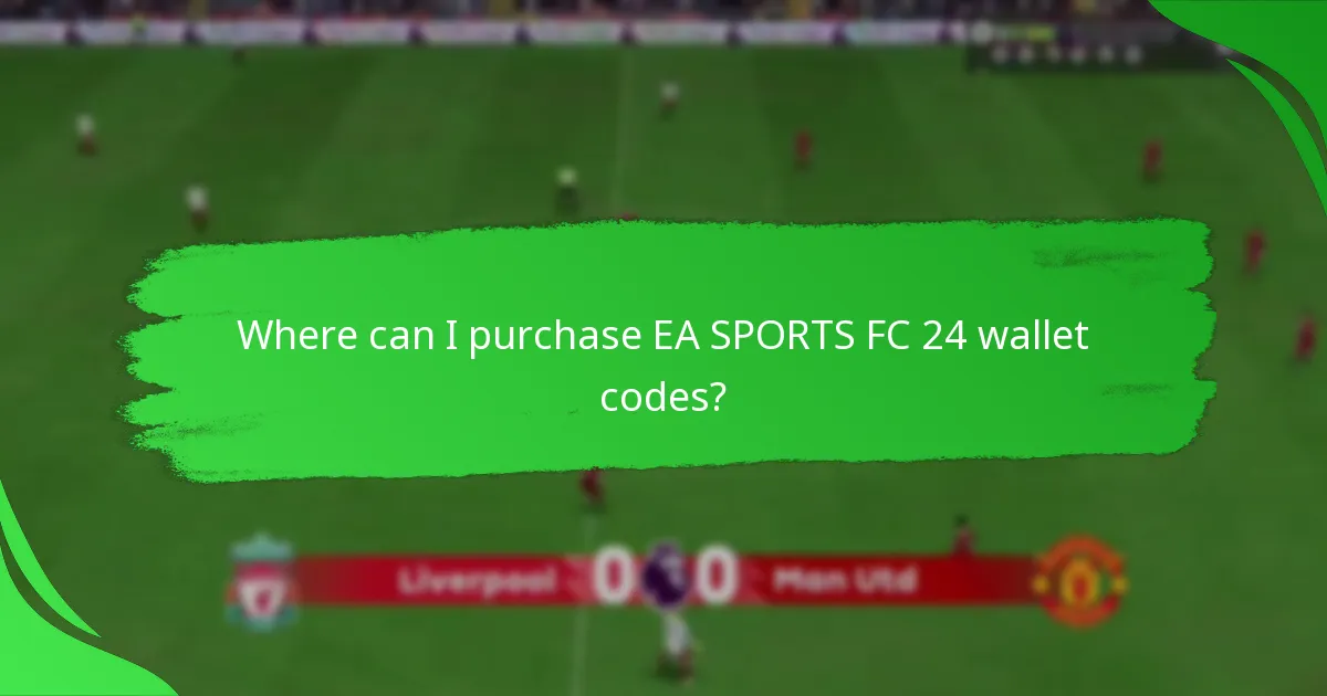 Which platforms support EA SPORTS FC 24 wallet codes?